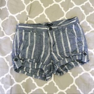GAP Striped Chambray Shorts